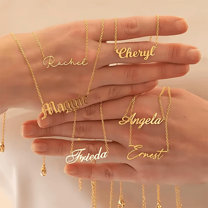 Cursive name necklace