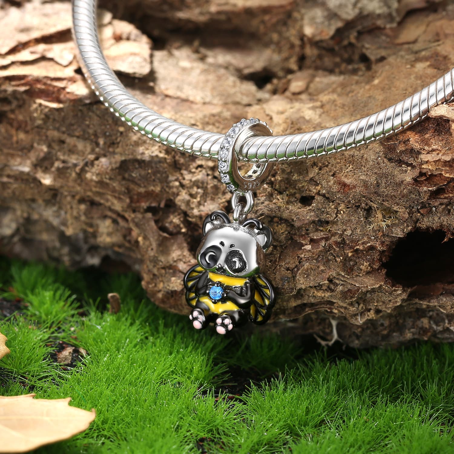 Bee-Shaped Panda Charm