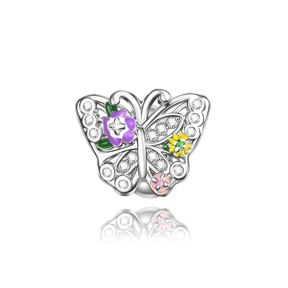 Butterfly bead charm