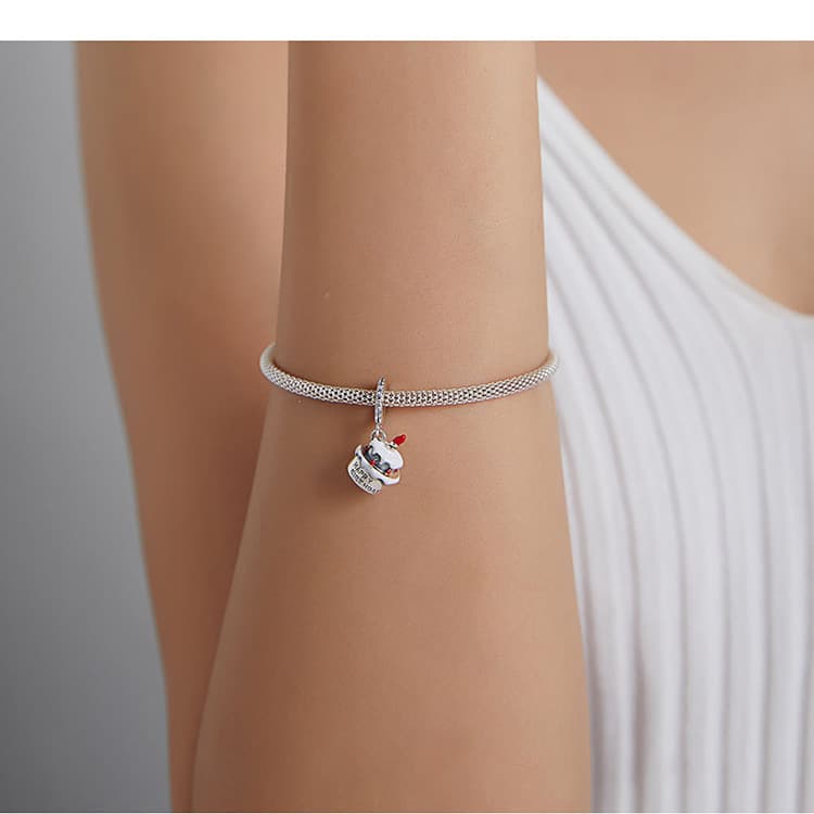 Sterling Silver Cake Charm