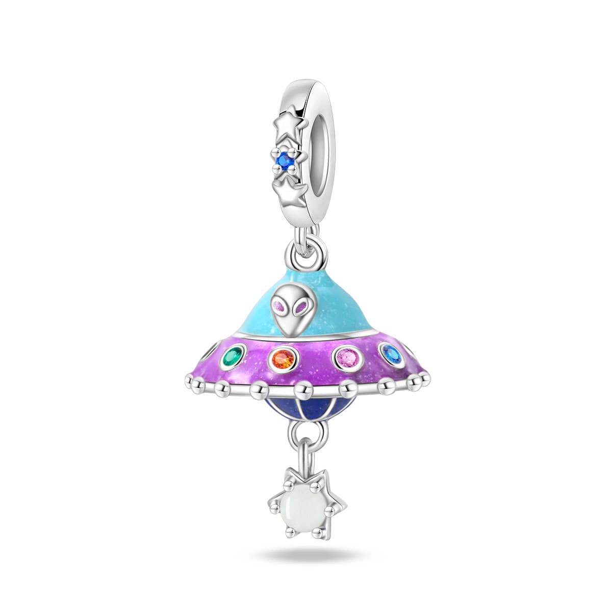 Alien UFO charm