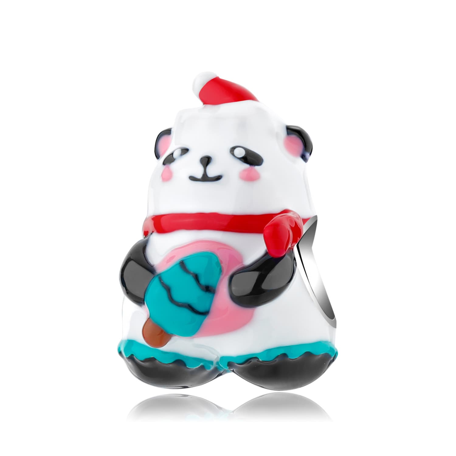 Christmas panda charm