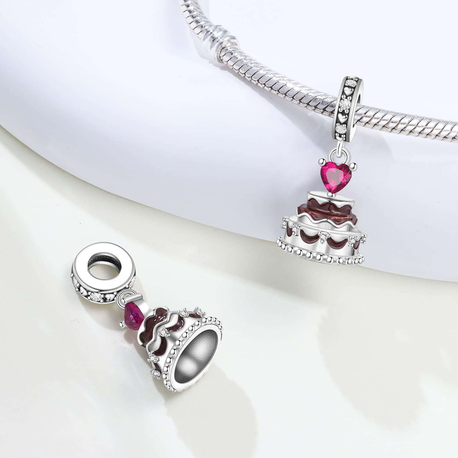 Birthday cake charm, detail image 2