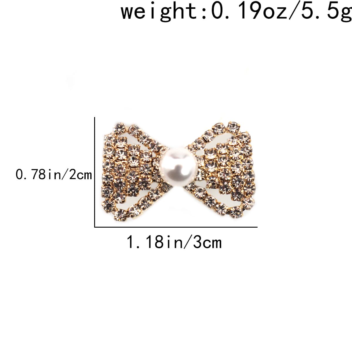 Women's toe ring with bowknot design, embellished with rhinestones and pearls., detail image 2
