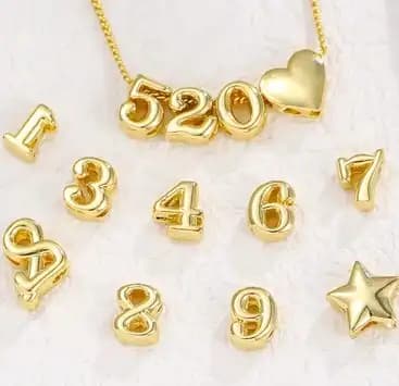 Number charm bracelet idea