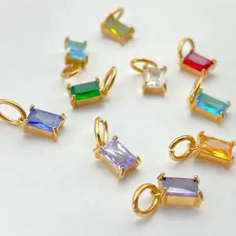 Birthstone charm bracelet idea