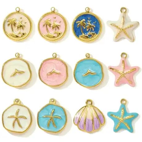 Travel charm bracelet idea with journey-themed charms