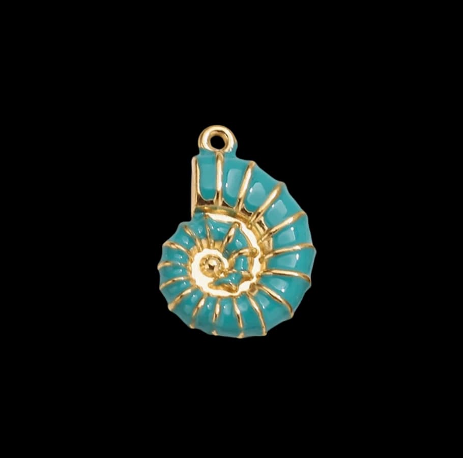 Enamel Nautilus Charm