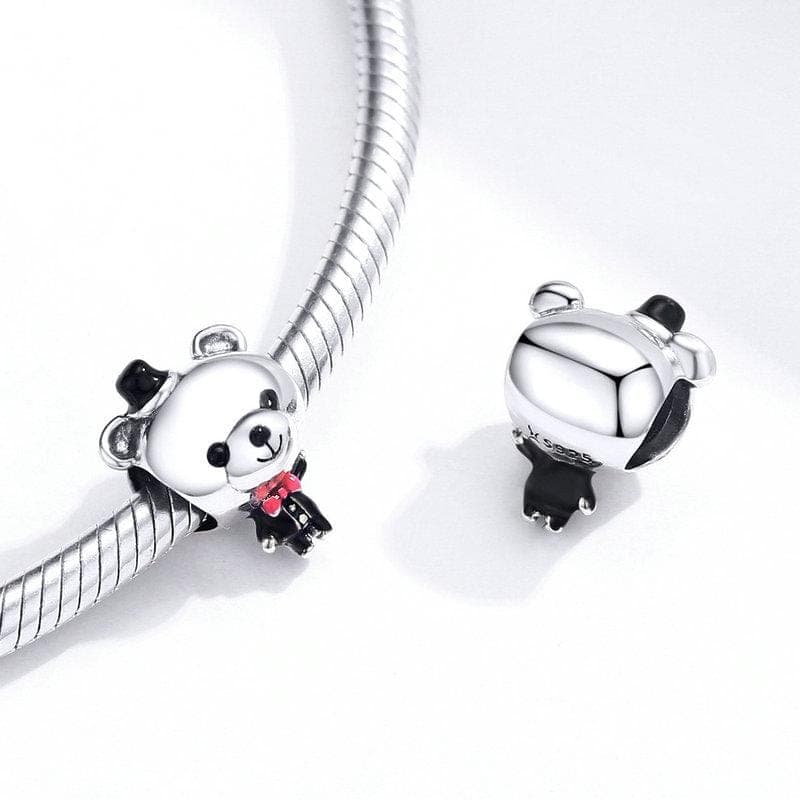 Teddy bead charm, detail image 2