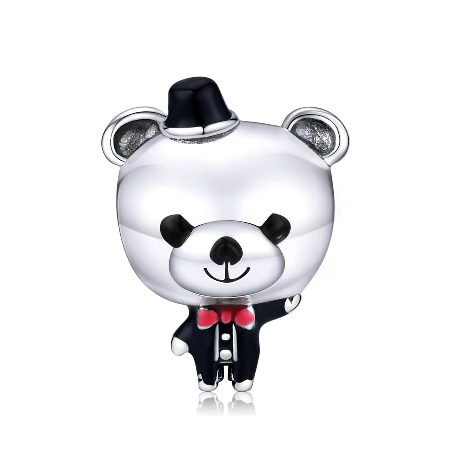 Teddy bead charm