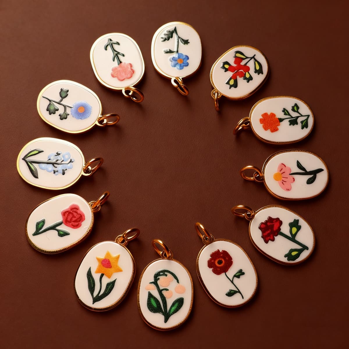 Birth Month Flower Charms, detail image 2