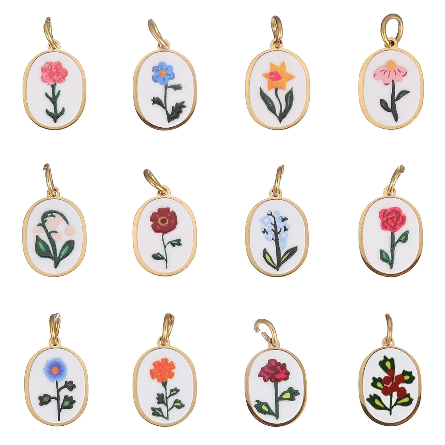 Birth Month Flower Charms