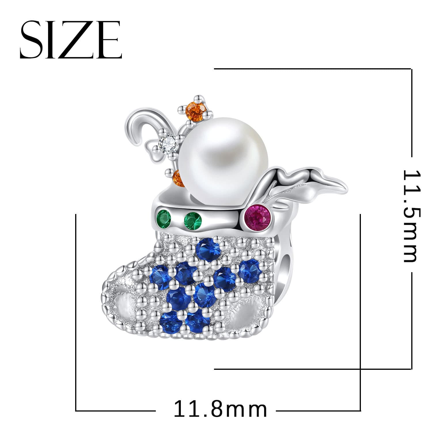 Santa Claus Sock Bead, detail image 2