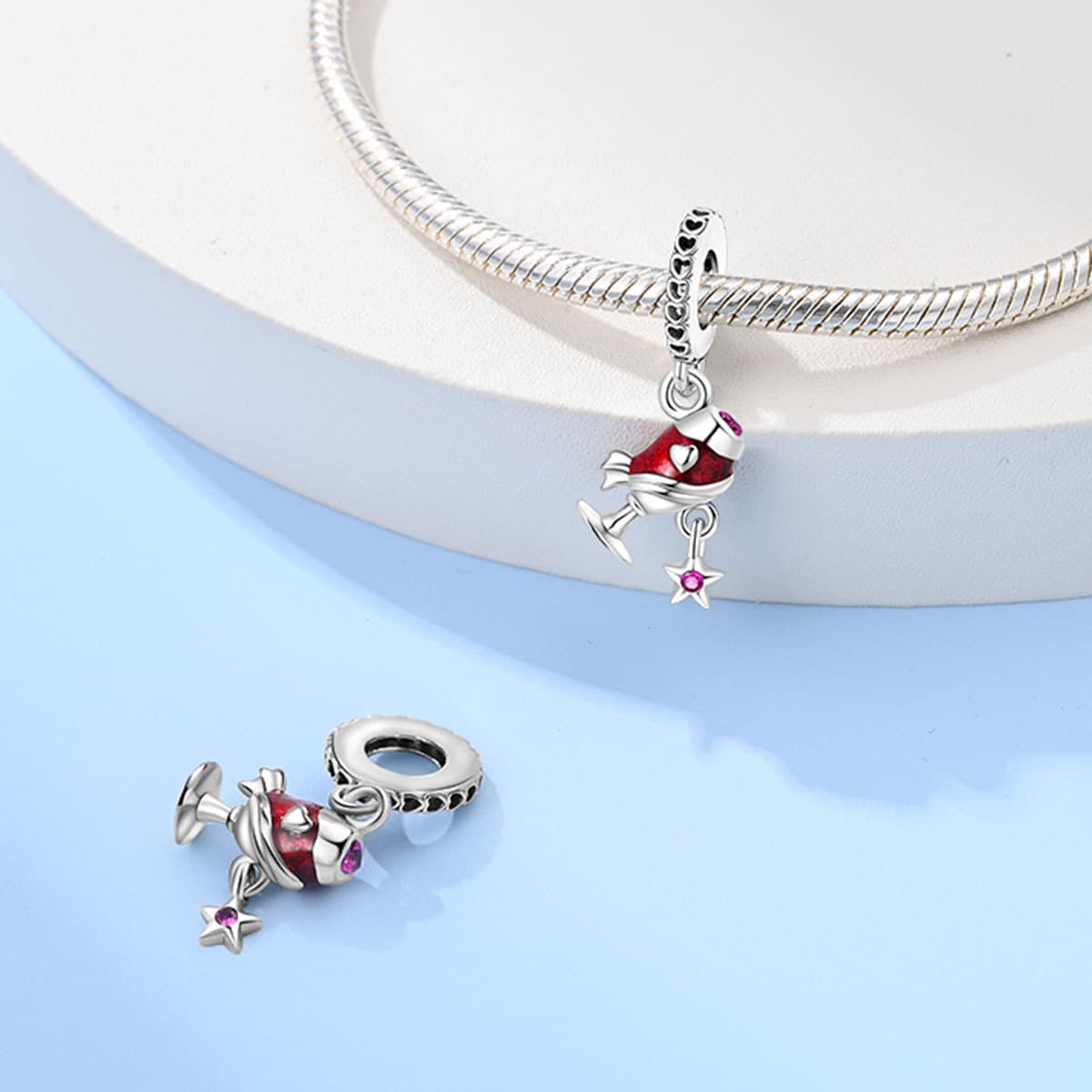 Wine glass charms, detail image 2