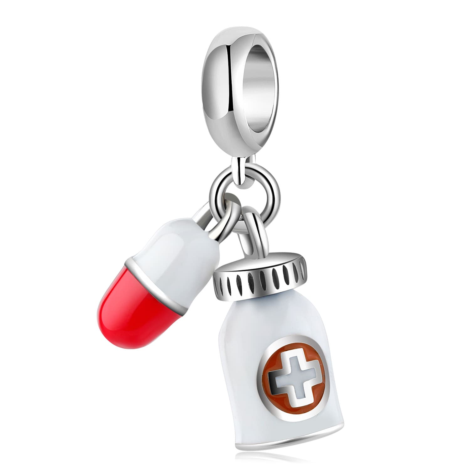 Medicine Bottle and Pill Charm