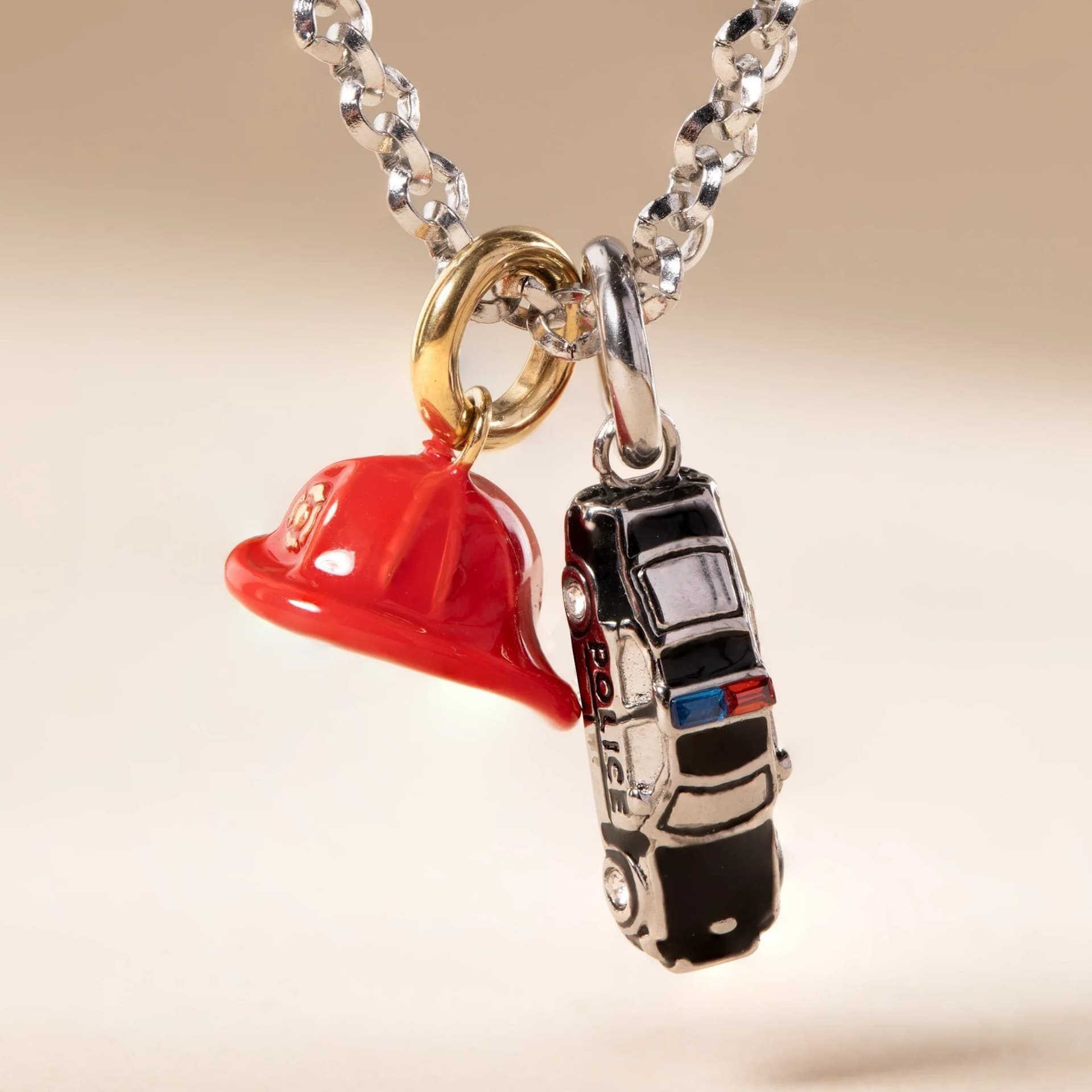 Police car charm, detail image 2