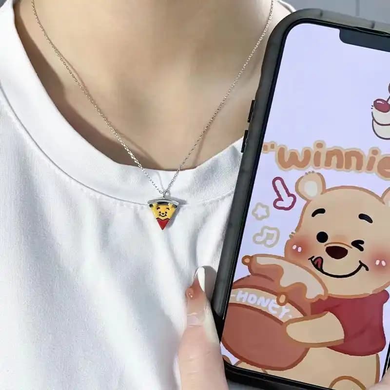 Cartoon magnetic combination animal pendant necklace, detail image 2