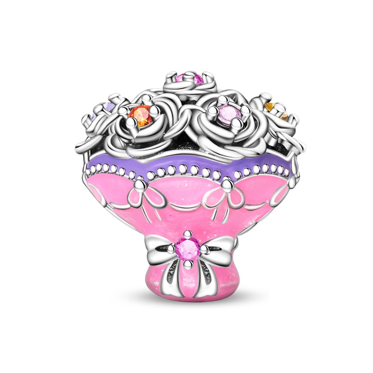 Flower bouquet charm