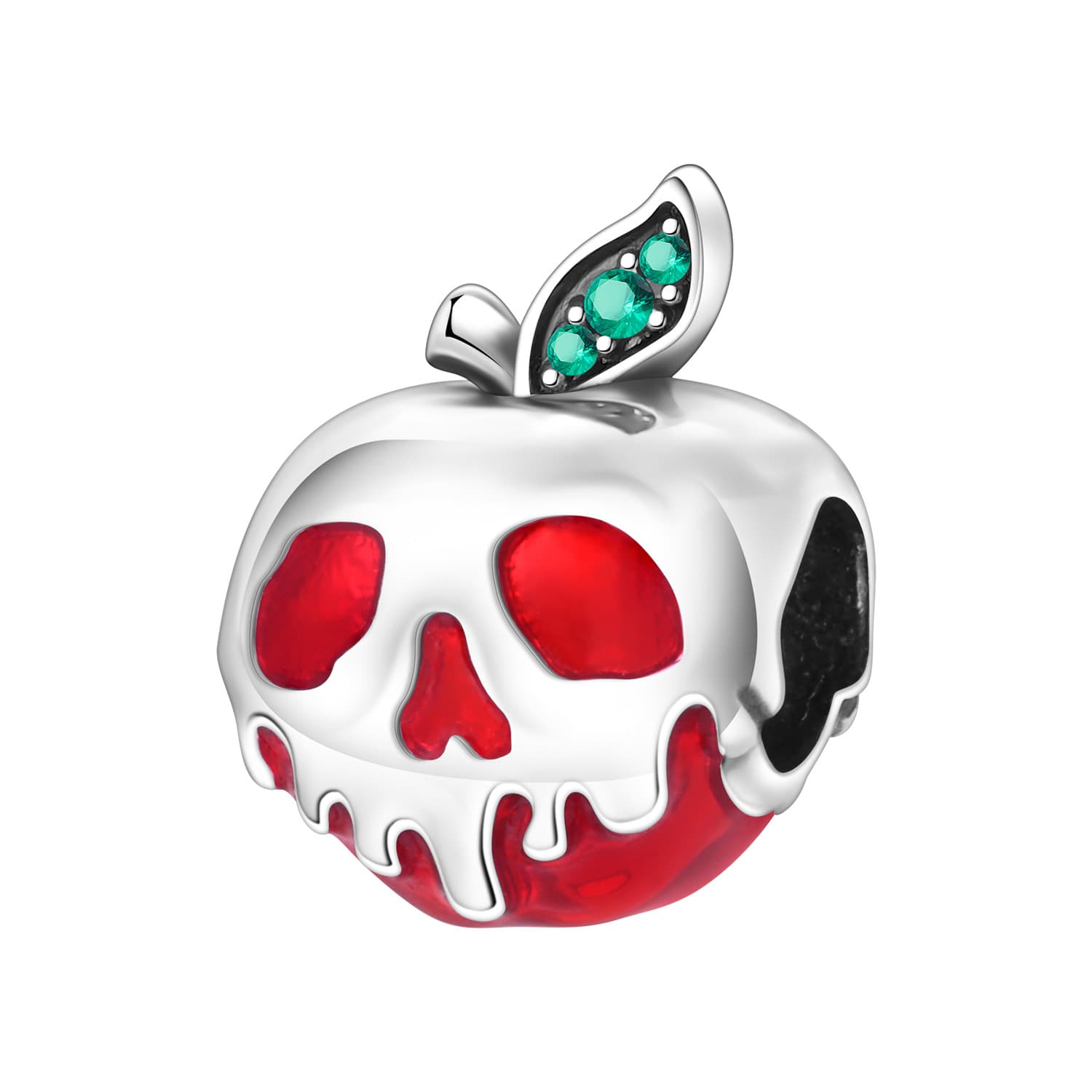 Skull Apple Beaded Charm