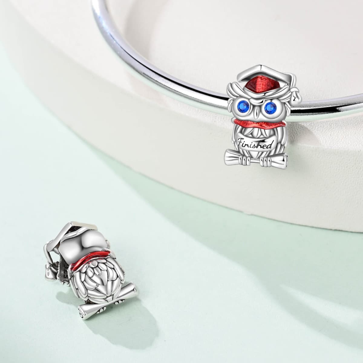 Graduation Owl Charm, detail image 2