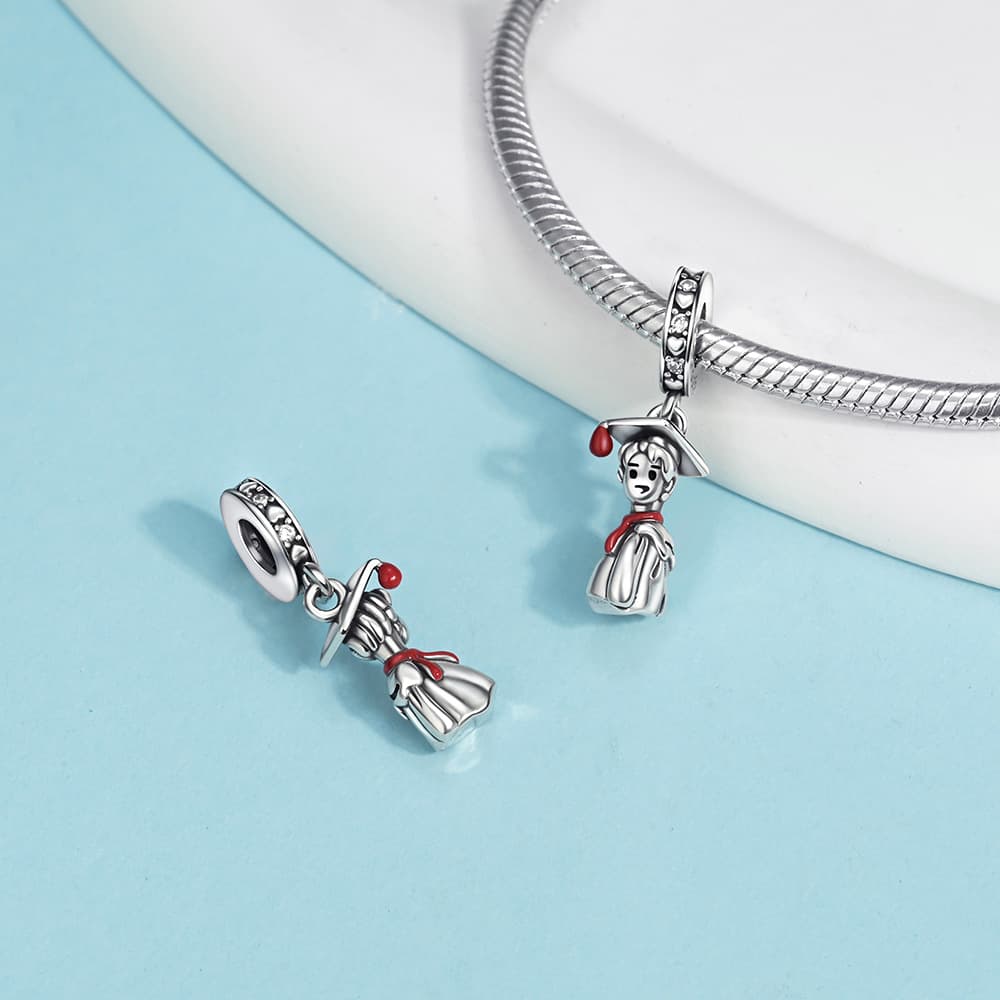 Graduation Boy Charm, detail image 2