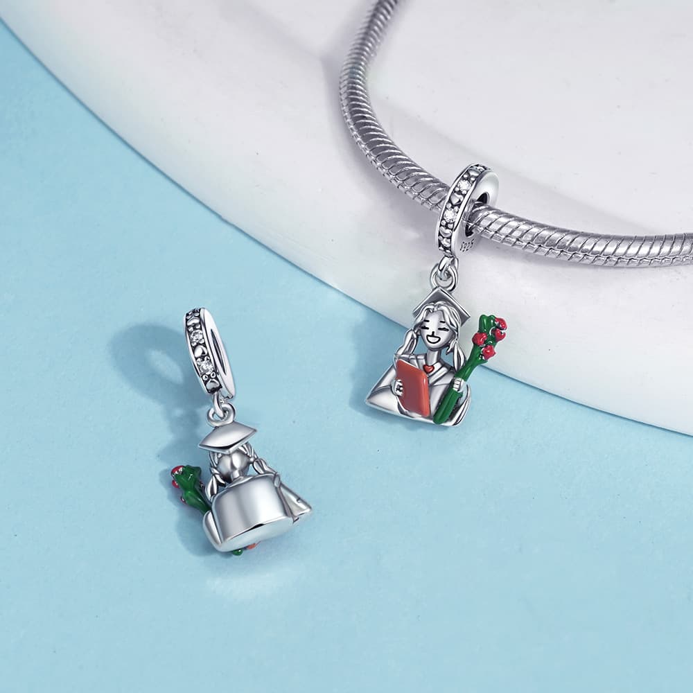 Graduating Girl Charm, detail image 2