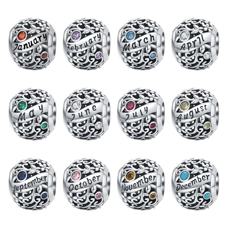 January Birthstone Bead