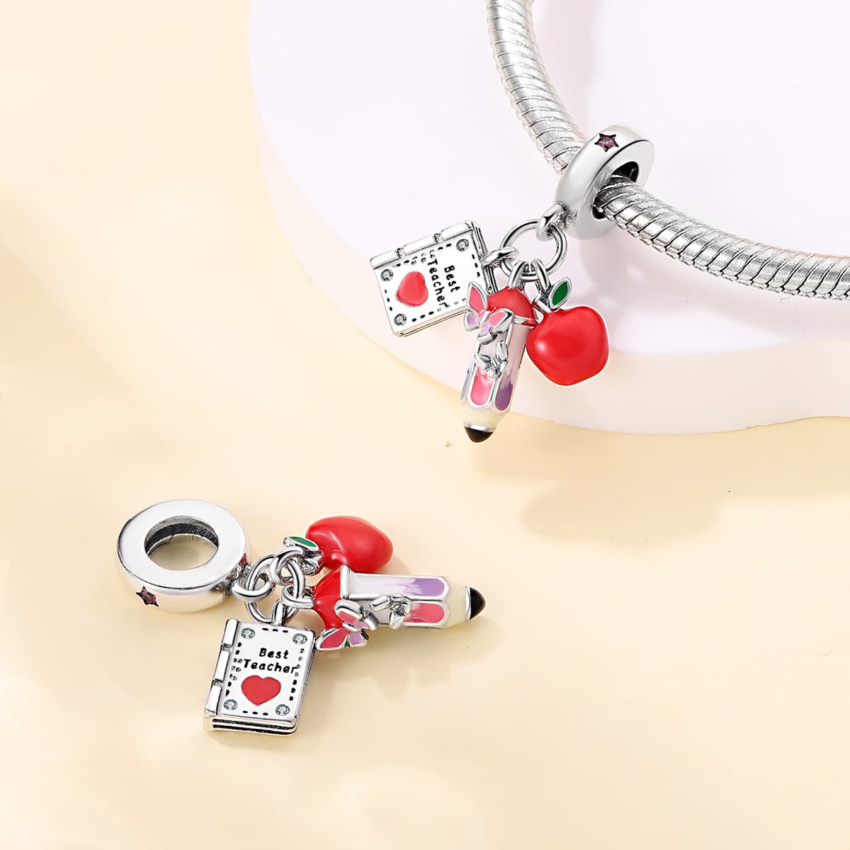 Teacher charm, detail image 2