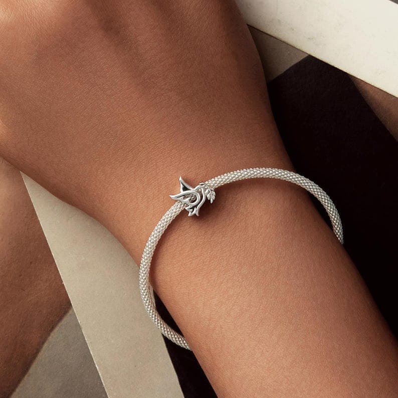 Peace Dove Charm, detail image 2