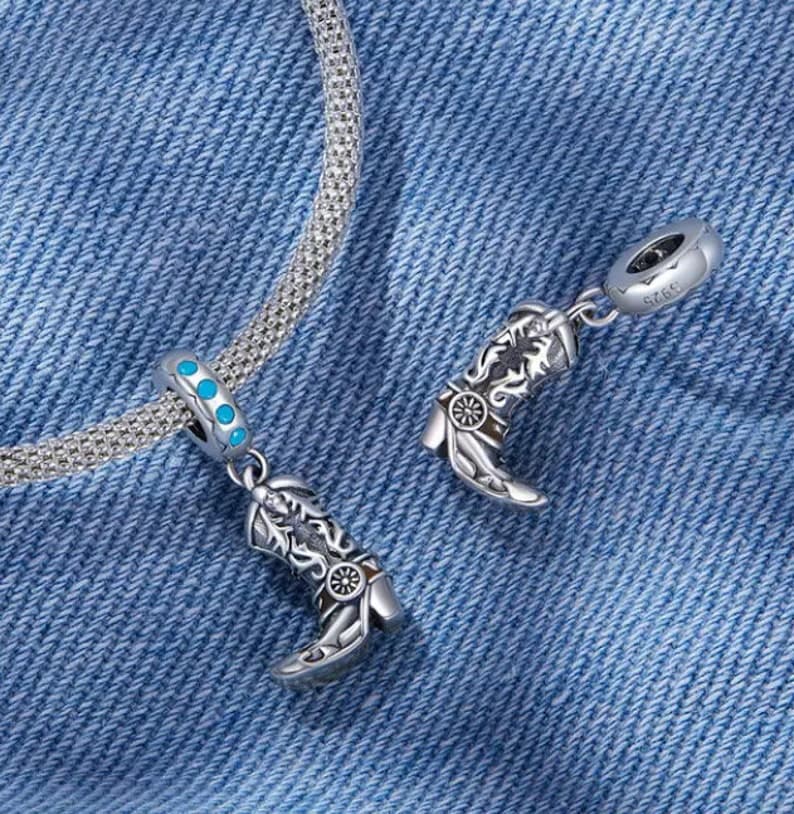 Cowboy boot charm, detail image 2