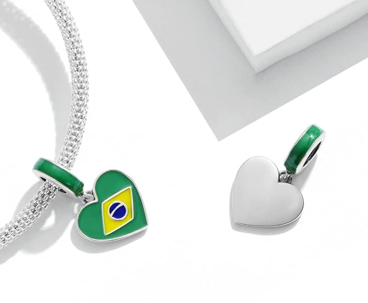 Brazilian Flag Charm, detail image 2